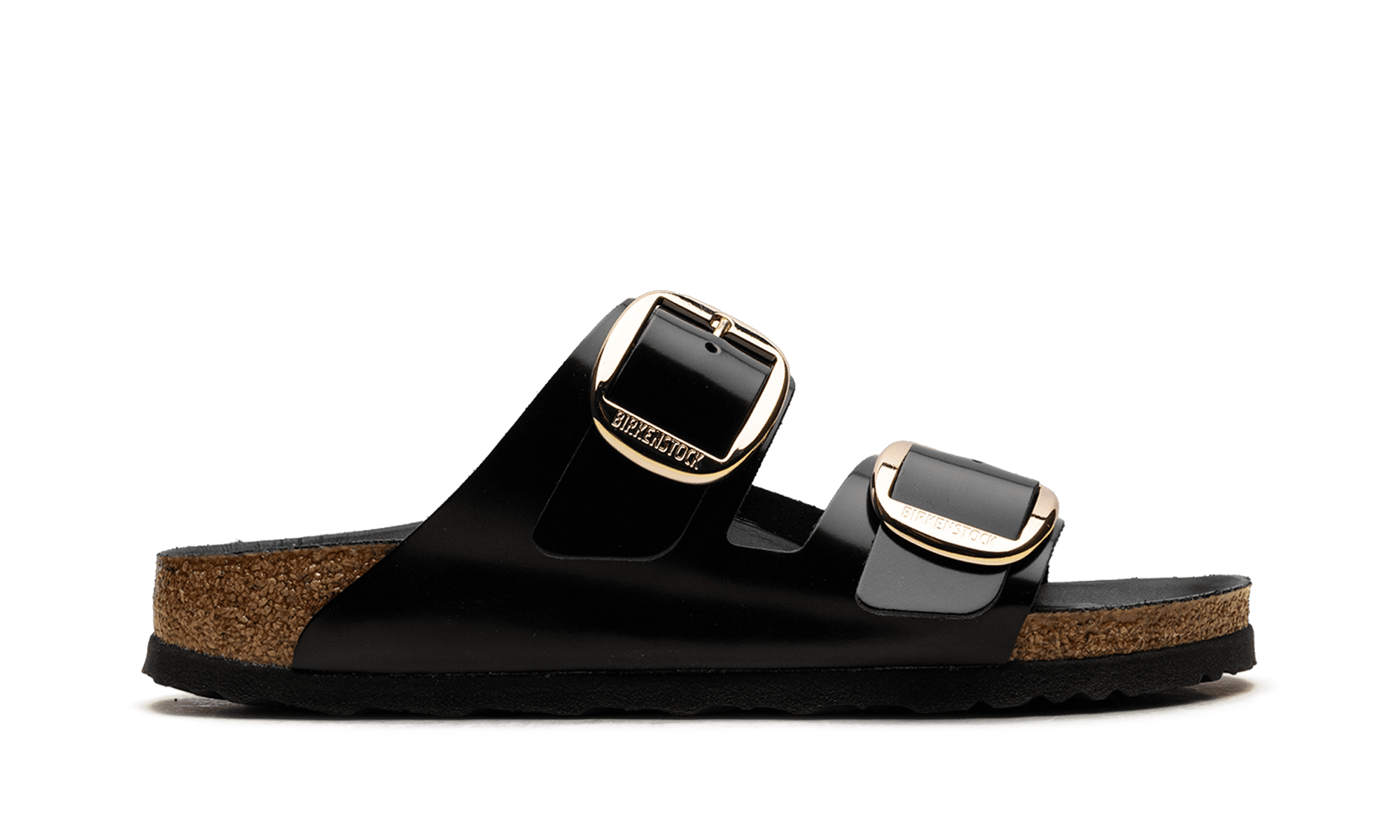BIRKENSTOCK WOMENS Arizona Big Buckle Womens "High Shine Black" 1021476 1021476 from Stadium Goods