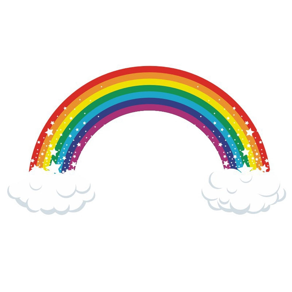 NUOLUX Creative Wallpaper Cartoon Wall Sticker Cloud Rainbow Sticker