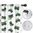 thumbnail image 4 of Blackout Kids Curtains,Cartoon Tractors Green White Pattern Childrens Insulated Curtains Set Of 2,Bedroom Essentials,Toddler Room Decor 42"x84", 4 of 5