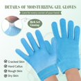 thumbnail image 3 of Guantes hidratantes JINMJMXG para manos secas con forro de gel azul, 3 of 5