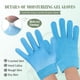 thumbnail image 3 of 2 pares de guantes hidratantes para curar manos secas, guantes hidratantes para curar manos agrietadas con forro de gel, guantes suaves reutilizables para spa (azul), 3 of 5