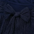 thumbnail image 4 of Miaeowve Girls Lyrical Ballet Dance Dress Sleeveless Shimmer Mesh Splice Tutu Skirted Leotard Dresses Dancewear Navy Blue 14, 4 of 7