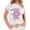 Pink, variant on Knitted Tops For Women Vintage Tshirts For Women T-Shirt For Women Casual Summer Loose Fit Shirt Women Outdoor Clothing Women Womens Knit Tops Trending Womens Clothes Rabbit Shirt
