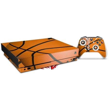 Skin Wrap for XBOX One X Console and Controller Basketball