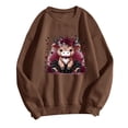thumbnail image 6 of Women's Crewneck Sweatshirts Highland Cattle Print Fall 2026 Pullover Casual Lightweight Long Sleeve Tunic Tops, 6 of 6