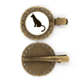 thumbnail image 1 of Black Cat animal lindo retrato Broche broche broche broche broche broche, 1 of 3