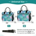 thumbnail image 5 of Large Insulated Lunch Bags for Women Men Leakproof Thermal Meal Lunch Tote Bag for Office Work Picnic Travel Tie-dye Dandelions Pattern 9L, 5 of 6
