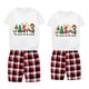 thumbnail image 2 of Conjuntos a juego de pijamas navideños para parejas, conjunto de pijamas cortos de Feliz Navidad a mi otra mitad para adultos, 2 of 3
