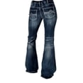 thumbnail image 5 of Cowgirl Tuff Western Jean Women Firewater 25 X-Long Medium Wash JFIREW, 5 of 5