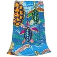 thumbnail image 2 of Bingfone Little Sea Turtles Print Flannel Fleece Blanket Throw Blanket For Bed,Sofa,Couch,Travel,Camping(80"X60"), 2 of 9