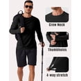 thumbnail image 4 of Pinspark 2 Pack Men's Rash Guard Shirts with Thumb Holes Lightweight UPF 50+ Long Sleeve Sun Shirt Quick Dry Fishing Shirt for Men, 4 of 6