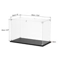 thumbnail image 2 of Uxcell Acrylic Display Case Plastic Box Cube Storage Box Clear Small Assemble Dustproof Showcase 40x20x25cm, 2 of 7