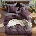 thumbnail image 2 of Amberspace Cationic Dyeing 7-piece Bed in a Bag Comforter Set with Sheets,Dark Purple,Queen, 2 of 6