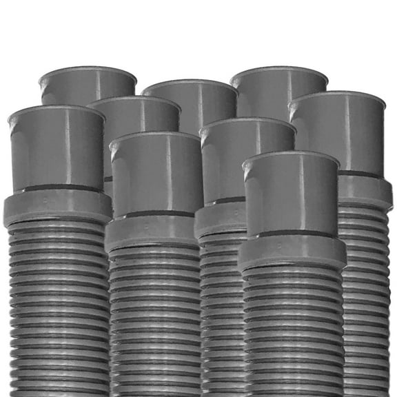 Puri Tech Heavy Duty Above Ground Pool Filter Hose 1.25 Inch x 6 foot - 9 Pack