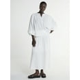 thumbnail image 3 of Scoop Women’s and Women’s Plus Smocked Waist Maxi Skirt, Sizes XS-4X, 3 of 4