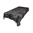 thumbnail image 1 of Mantel de Halloween de encaje negro Decoración de mesa de Halloween Centro de mesa Telaraña Castillo 135x175cm, 1 of 9