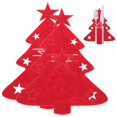 thumbnail image 2 of 4pcs Christmas Cutlery Holder Knife Fork Sppon Pocket Christmas Tree Tableware Cover New Year Party Dinner Table Decor, 2 of 13