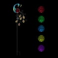 thumbnail image 5 of Alpine Corporation 48" Metal Solar-Powered Peacock LED Light Lawn Stake, Multicolor, 5 of 13