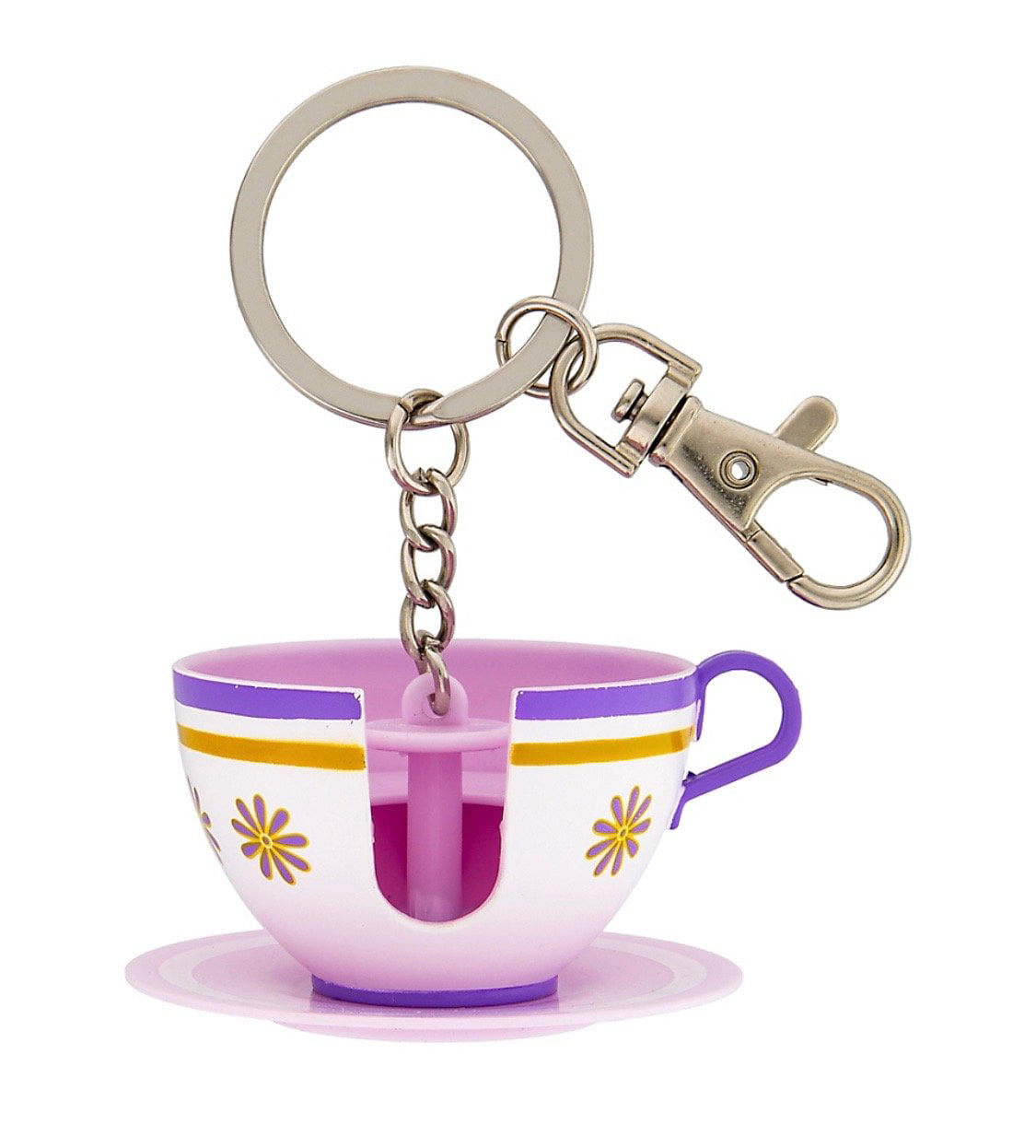 Details about   Disney Parks Alice in Wonderland Mad Tea Party Tea Cup Zipper Bag Charm NEW