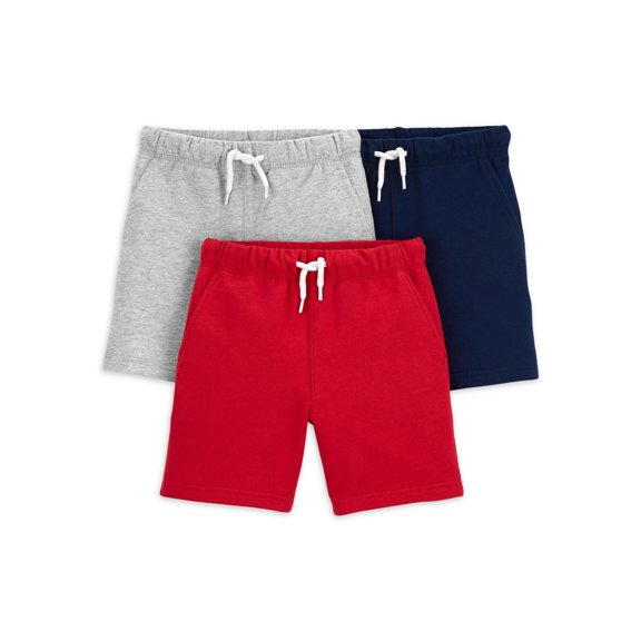 Child of Mine by Carter's Baby and Toddler Boy French Terry Shorts, 3-Pack, Sizes 12M-5T