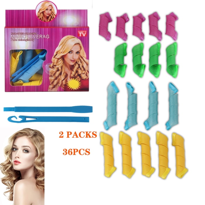 2Packs Curling Iron Wave Curling Iron Perm Roll MAGLC LEVERAG