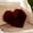 Wine Red, variant on Avtoify Heart Shaped Throw Cushion Plush Pillows Gift Home Sofa Decoration Wine Red