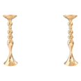 thumbnail image 1 of Guardoinrt Modern Metal Candle Tea Light Holder with Long Stand Decorative Flower Vase Gold L 2Set, 1 of 6