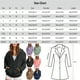 thumbnail image 5 of Gibobby Chamarra mujer, Moda Mujer Invierno Abrigo de Felpa Empalme con Capucha Manga Larga Bolsillo con Cremallera cálida Chaqueta Suave(Caqui,XG), 5 of 5