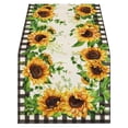 thumbnail image 1 of TechWave Robe d'Été Style Enthousique en Lin Imprimé Drapeau de Table Restaurant Occidental Nappe de Football Chemins de Table pour Femmes Paillettes Menthe pour 8 Pieds, 1 of 4