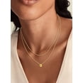 thumbnail image 3 of Silvora 14K Gold Plated Layered Letter Initial Pendant Necklaces for Women Stackable Layer Necklace Delicate Jewelry Birthday Christmas Valentines Gifts for Her, 3 of 8
