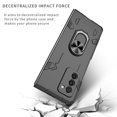 thumbnail image 2 of Galaxy Z Fold 2 Case with 360°Rotate Ring Holder, Allytech Premium Hard PC Scratch Resistant Anti-Drop Viewing Kickstand Folio Foldable Cover for Samsung Galaxy Z Fold 2 5G(2020), Black, 2 of 10