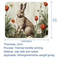 thumbnail image 5 of Rabbit Printed Gaming Mousepad Desk Mat, Non-Slip Rubber Bottom Mouse Mat 8.3x9.8 Inch - Suitable for Office and Gaming, 5 of 6