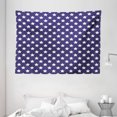 thumbnail image 1 of Navy Tapestry, Bunch of Star Figures USA American Flag Symbol Proud National Graphic Design, Wall Hanging for Bedroom Living Room Dorm Decor, 80W X 60L Inches, Dark Blue Cream, by Ambesonne, 1 of 2