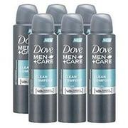 Dove DSCLCOMF6PK 150 ml Men Care Clean Comfort Sp ray Deod orant & Anti-Pe rspirant, 5.07 oz - Pack of 6