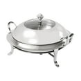 thumbnail image 4 of Chafing Dish Set Round 3.17Qt Stainless Steel Buffet Servers + Warmers, 4 of 9