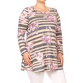 thumbnail image 2 of Plus Size Women's Long Sleeves Print Tunic Top, 2 of 4