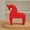 Red, variant on Deeceymbur Wooden Rocking Horse Table Top Decor Nordic Style Pine Wood Carving Craft Ornament for Shelf Display Gift Idea Rustic Farmhouse Home Accent