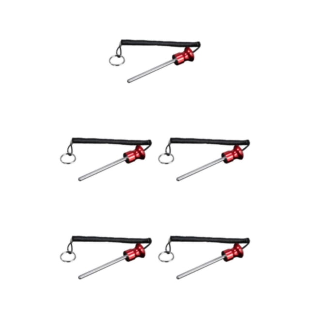 Transemion Universal Magnetic Weight Stack Pin for Versatile Fitness Training 8x125mm Red 5Set