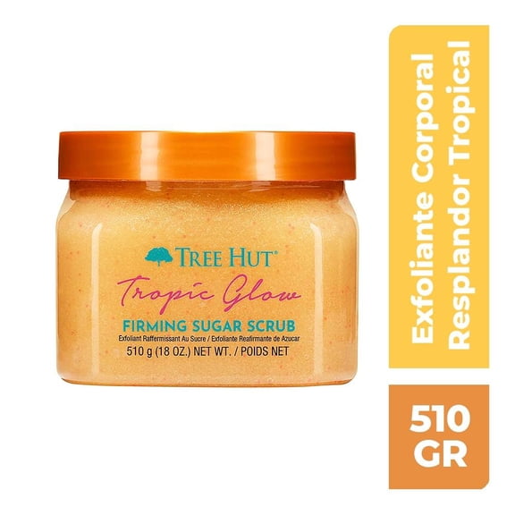 Exfoliante corporal Tree Hut Tropic Glow reafirmante de azúcar 510 g