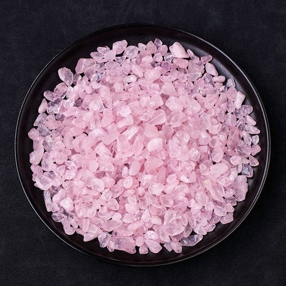 Firefly Hope 2.2 lb 7-9mm Bulk Natural Pink Quartz Tumbled Polished Stones, Crystal Chips for Healing Crystals, Fish Tank Gravel, Vase Filler & Plants Decor