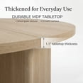 thumbnail image 6 of GOMYHOME 47" Round Dining Table for 4, MDF Wood Farmhouse Kitchen Table, Light Oak, 6 of 7