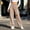 Khaki, variant on Women's Wide Leg Sweatpants Drawstring Distressed Hole Design Straight Style Side Pockets Loose Streetwear Casual Athletic Trousers, Sweatpants Y2K Army Green S
