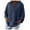 Navy, variant on Mrat Women's Color Collar Shirt Girls Loose Cotton And Linen Tunics for Womens Blouse Graphic Sweats V-Neck Casual Saree Blouses for Womens Tops Army Green XL