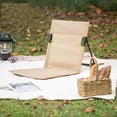 thumbnail image 2 of Portable Beach Mat Lounger Chair Adjustable Reclining Back Beach Lounger for Sunbathing Camping Beach, 2 of 5