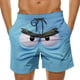 thumbnail image 1 of Ceisia Men's Annoyed Side-Eye Emoji Print Beach Shorts 4-Way Stretch Drawstring Swim Trunks (Multiple Colors) Gifts, 1 of 5