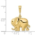 thumbnail image 3 of 10K Yellow Gold Charm Pendant Themed 25 mm 17 Elephant, 3 of 3
