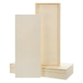thumbnail image 1 of Uxcell 6 Piezas de Tableros de Lienzo de Madera, Lienzos de Arte de Madera de 8x20 Pulgadas, Panel de Madera Sin Terminar para Pintura, Manualidades, Proyectos de DIY, Arte de Vertido, 1 of 6