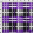 thumbnail image 4 of oneOone Cotton Poplin Purple Fabric Tartan Fabric For Sewing Printed Craft Fabric By The Yard 42 Inch Wide-7585, 4 of 4
