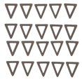 thumbnail image 2 of EHJRE 20pcs Wooden Triangle Charm for Jewelry Making Crafting Ears Drop Charms Gray, 2 of 8