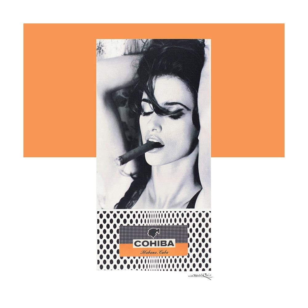 Woman & Cigars - 14"X14" Canvas